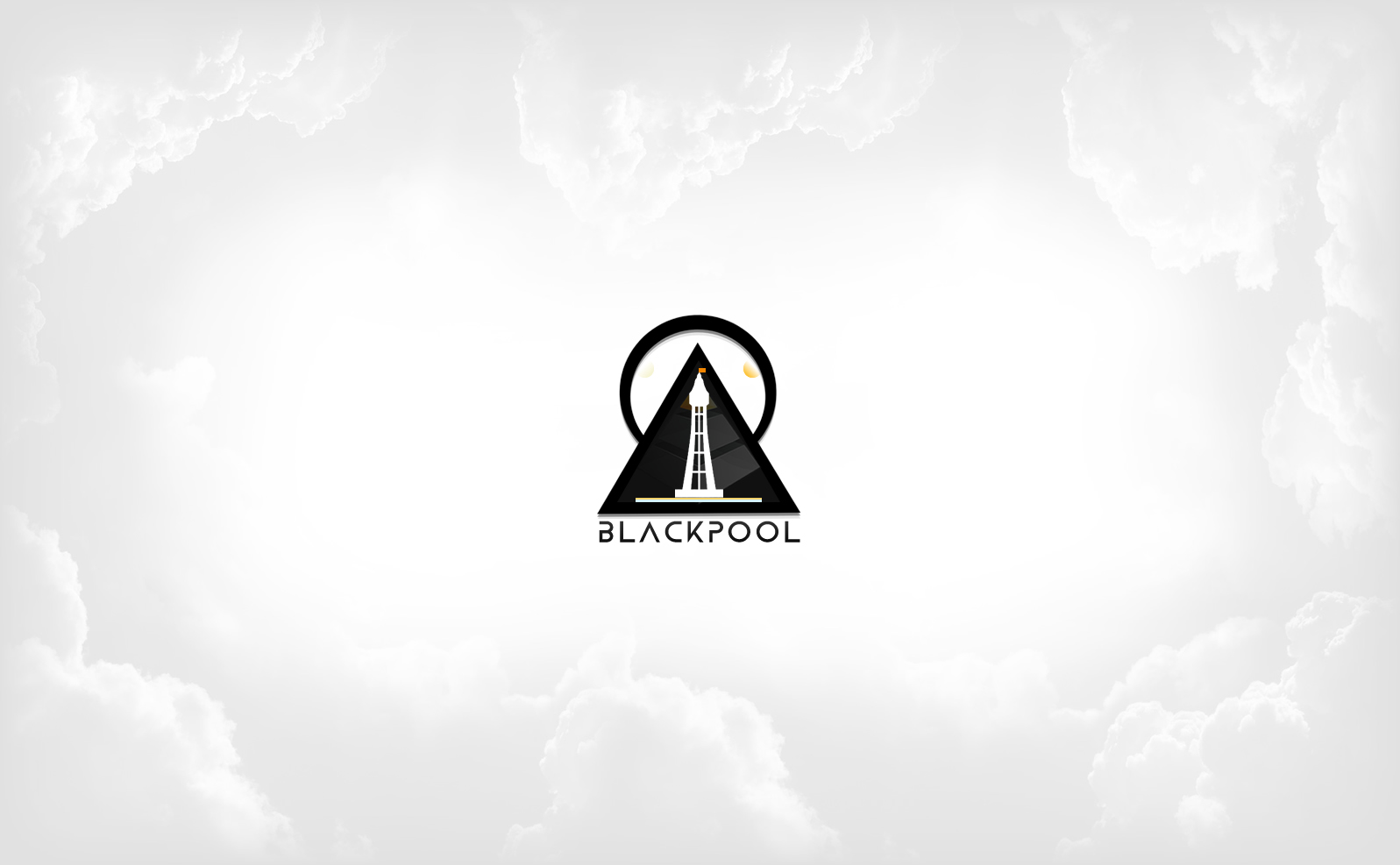 Banner Clouds Icon Logo Blackpool Blackpool